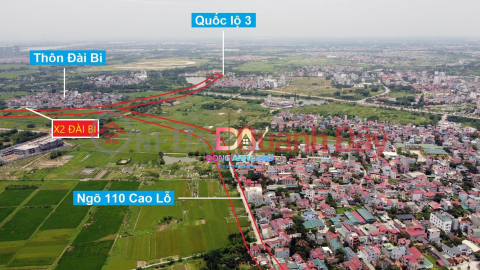 Land sale at auction of X2 Dai Bi village, Uy No commune, Dong Anh district, Hanoi city. _0