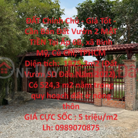 LAND By Owner - Good Price - Garden Land For Sale With 2 Front Facades In Hamlet 6B, Binh My Commune, Cu Chi, HCMC _0