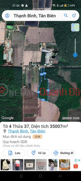 Property Search Vietnam | OneDay | Nhà ở Niêm yết bán, CHÍNH CHỦ CẦN BÁN 2 Lô Đất MẶT TIỀN Vị Trí Đẹp Tại Xã Thạnh Bình, Tân Biên, Tây Ninh