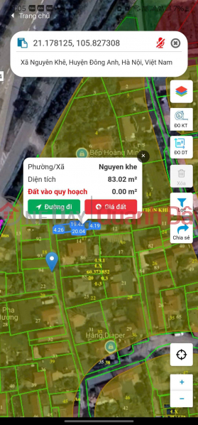 Property Search Vietnam | OneDay | Residential | Sales Listings, SELECTED GOODS IN NGUYEN KHE (DONG ANH) ON THE SIDE OF NHAT TAN-NOI BAI HIGHWAY, ALLEY FOR CARS TO AVOID. - Area 83m2, mt=