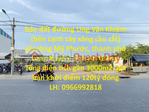 Bán đất đường Ung Văn Khiêm (bên cạnh cây xăng cầu sắt) phường Mỹ Phước, thành phố Long Xuyên, tỉnh An Giang. _0