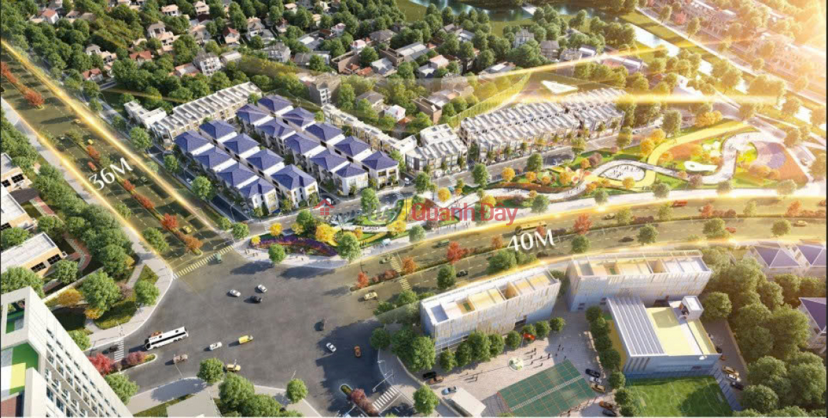 Villa 141m2 with two open sides, right next to the central park., Vietnam, Sales đ 36 Billion
