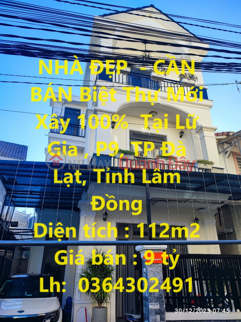NHÀ ĐẸP - CẦN BÁN Biệt Thự Mới Xây 100% Tại P9, TP Đà Lạt, Tỉnh Lâm Đồng _0