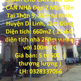 CHÍNH CHỦ CẦN BÁN GẤP CĂN NHÀ Đẹp 2 Mặt Tiền Tại Xã Hòa Ninh, Huyện Di Linh, Lâm Đồng _0