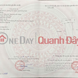 LÔ HIẾM 1,2XX TỶ – HOÀ NGHĨA DƯƠNG KINH – GẦN VINHOMES – LÔ CUỐI CÓ SÂN CỔNG RIÊNG – ZALO 0567 222 555 _0