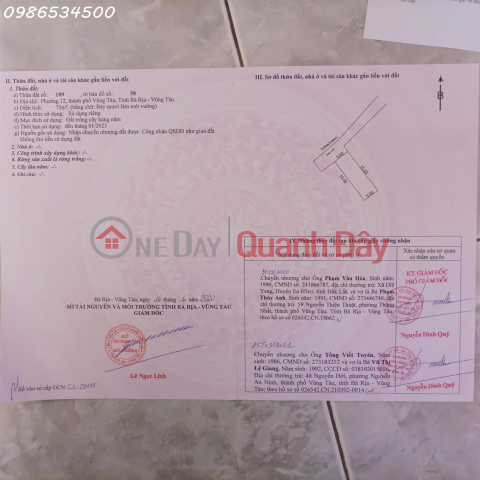 Chính chủ cần bán lô đất 78m2 Phường 12, Vũng Tàu, Bà Rịa Vũng Tàu, giá đầu tư _0