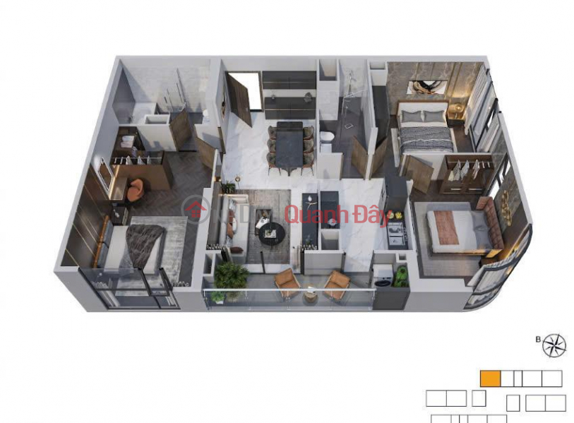 Property Search Vietnam | OneDay | Nhà ở Niêm yết bán | BÁN CHUNG CƯ TP.THỦ ĐỨC VÀNH ĐAI 3 2PN+ 80M2 GIÁ NGON CHỈ 4T