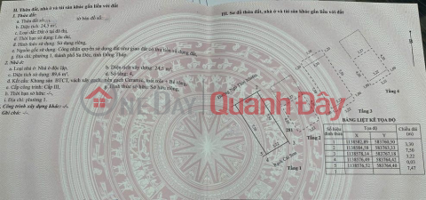 4-story townhouse with ownership certificate, P1 Sa Dec, Ngo Thoi Nhiem street, 25m2, 2 bedrooms. Price 2 billion VND. _0