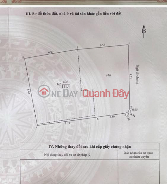 120M2 OF LAND - DIAMOND - PINE NOVEMBER - CORNER LOT WITH 2 WIDE FACES - SUITABLE FOR DIVISION INTO 3 LOTS TO BUILD A HOUSE Sales Listings