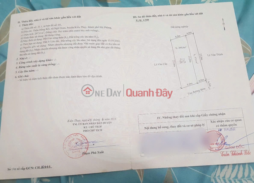 đ 4,15 tỷ | 4tỷ xx – 350m2 đất 2 mặt tiền bám sông tại Ngũ Đoan – Kiến Thụy
Liên hệ Zalo 0567222555