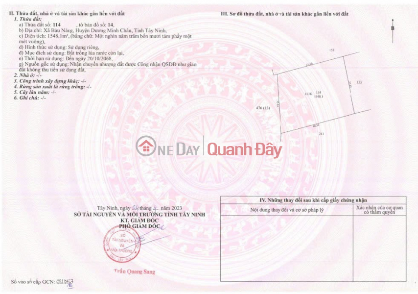 ĐẤT ĐẸP - BÁN ĐẤT TÂY NINH – CƠ HỘI VÀNG CHO CÁC Nhà Đầu Tư Niêm yết bán