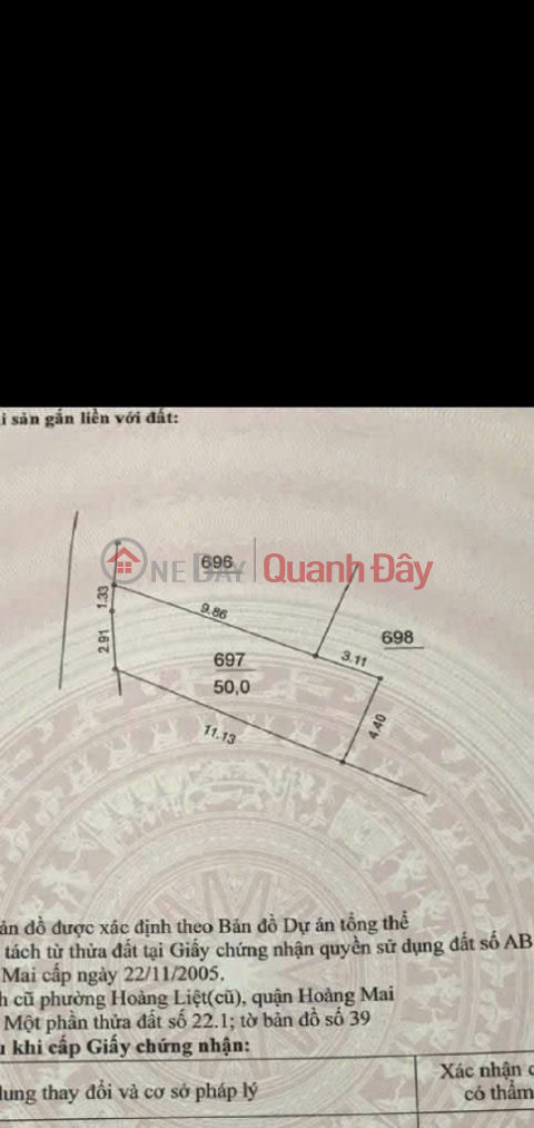 House for sale at 89 Bang Liet, 50m², only 9.6 billion VND, car access to the house. _0