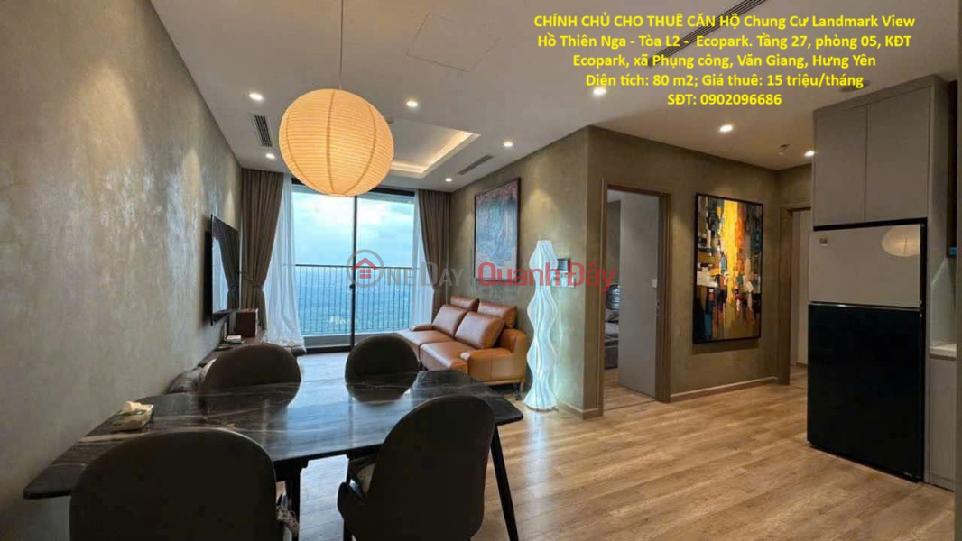 OWNER RENTING OUT APARTMENT at Landmark View Swan Lake Condominium - L2 Building - Ecopark. Rental Listings