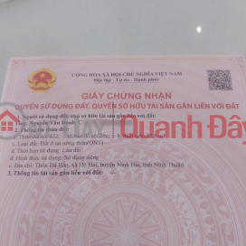 ĐẤT ĐẸP - ĐẦU TƯ SINH LỜI - CHÍNH CHỦ CẦN BÁN Tại Xã Hộ Hải, Ninh Hải, Ninh Thuận _0