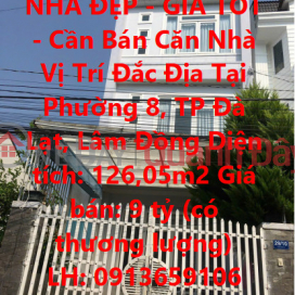 BEAUTIFUL HOUSE - GOOD PRICE - House For Sale Prime Location In Ward 8, Da Lat City, Lam Dong _0