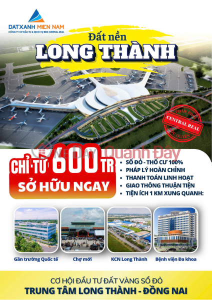 Nhà đất nền khu vực sân bay Long Thành giá rẻ sổ riêng Niêm yết bán