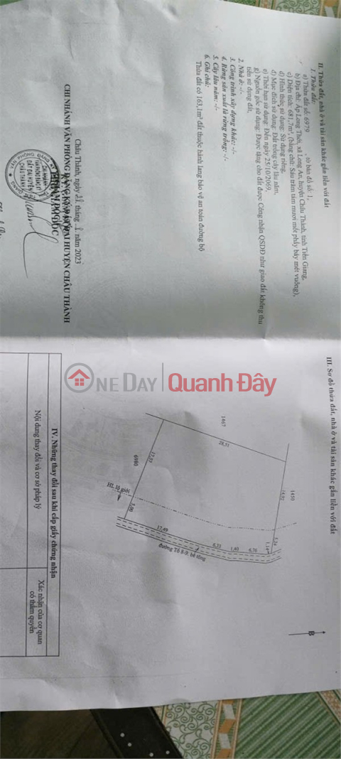 BEAUTIFUL LAND - GOOD PRICE - URGENT SALE Potential Land Lot In Long An Commune, Chau Thanh, Tien Giang _0