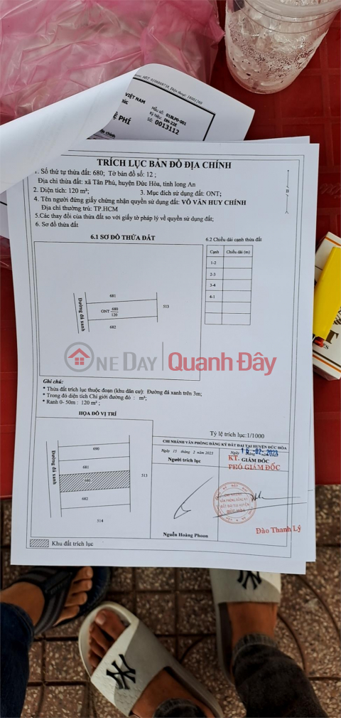 Đất Chính Chủ - Giá Tốt - Bán Gấp Tại Ấp Gò Sao, Xã Tân Phú, Đức Hòa - Long An _0