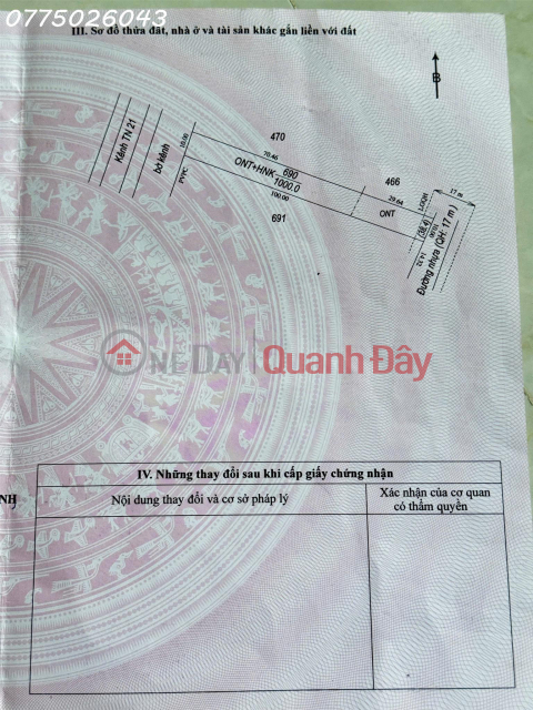 Owner needs to sell a beautiful plot of land in Cau Truong Hamlet, Hao Duoc Commune, area 1,000m2, price 900 million VND. _0