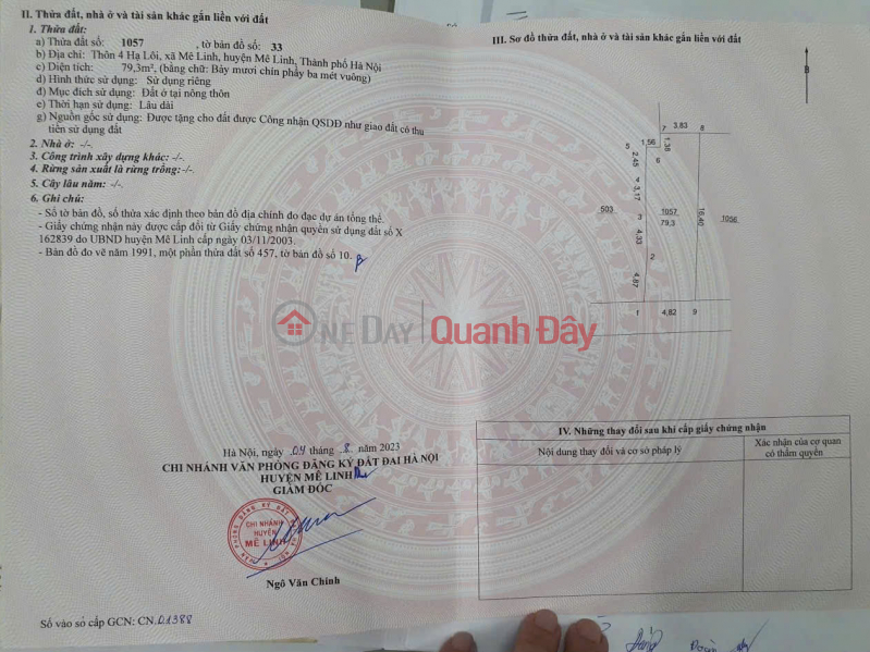 Bán nhà 2 tầng thôn Hạ Lôi, xã Mê Linh, huyện Mê Linh, HN. Nhà mới, ở được luôn Việt Nam, Bán đ 3,85 tỷ