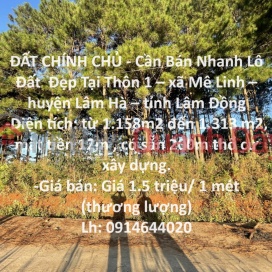PRIMARY LAND - For Quick Sale Beautiful Land Lot In Me Linh commune - Lam Ha district - Lam Dong province _0