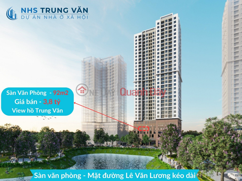 Office floor lot for sale 92m2 NHS Trung Van price 3.8 billion - Best view of Southeast lake in the project Sales Listings