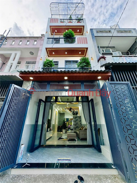 New 4-storey house in Keng, furnished, area 4x14m, Bui Quang La, Go Vap, only 7.18 billion _0