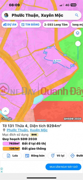 đ 9 Billion, PRIMARY LAND - GOOD PRICE - Location Phuoc Thuan Commune, Xuyen Moc - Ba Ria Vung Tau