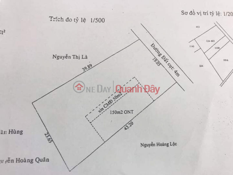 Property Search Vietnam | OneDay | Residential, Sales Listings, Owner For Sale Land Lot Prime Location In Binh Nham, Thuan An, Binh Duong