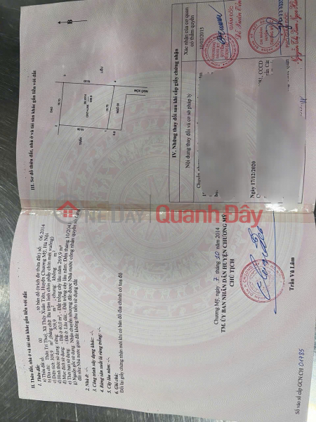 đ 10 Million | OWNER SELLS SUPER PRODUCT 309.9M AT THUY XUAN TIEN-CHUONG MY-HANOI