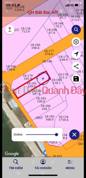 Residential land for sale, frontage on Lien Thon street, Vinh Phuong commune, Nha Trang. Selling price 13.5 million\\/m2 Sales Listings