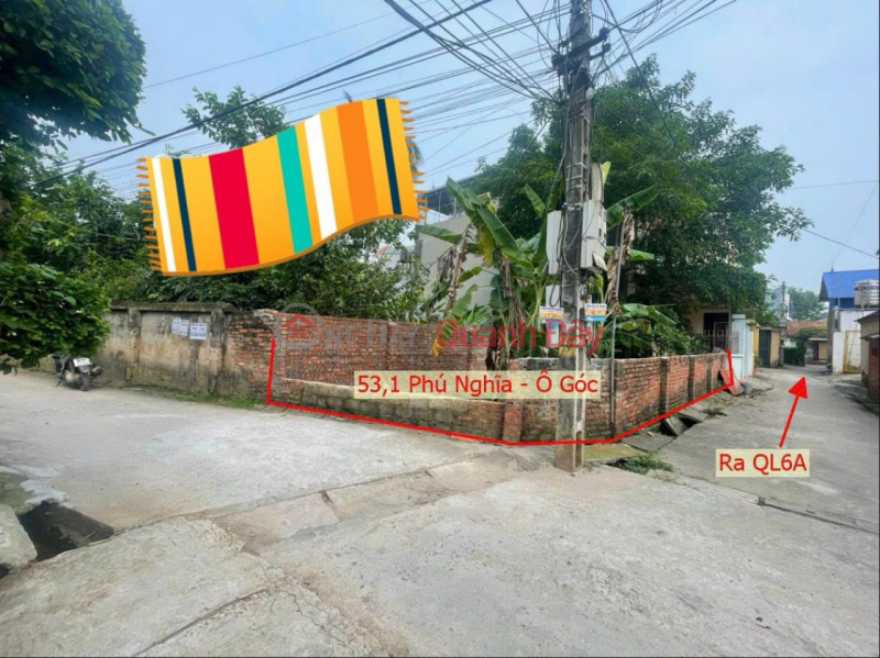 Property Search Vietnam | OneDay | Nhà ở | Niêm yết bán | CC gửi bán lô 53.1m2 Phú Nghĩa, giá 1.x tỷ, lô góc, ô tô tránh