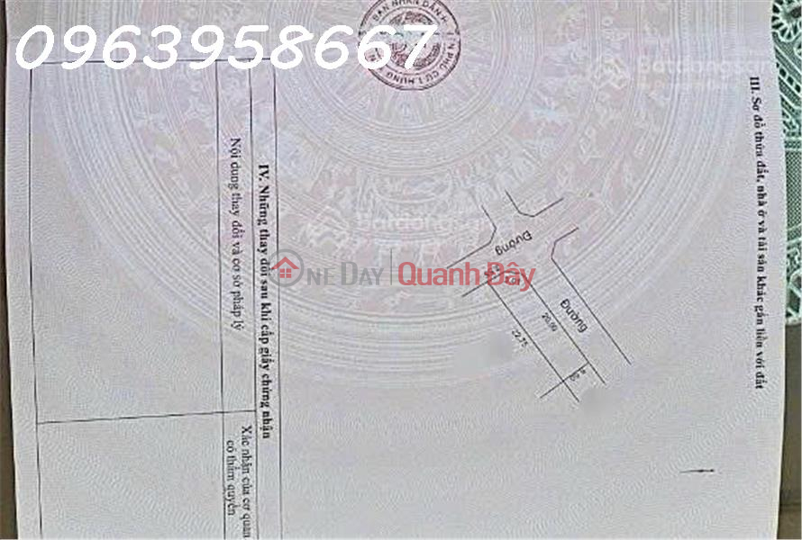 Property Search Vietnam | OneDay | Nhà ở | Niêm yết bán Suất đất lô góc mặt tiền 21 mét siêu phẩm tại Tống Phan, Phù Cừ, Hưng Yên