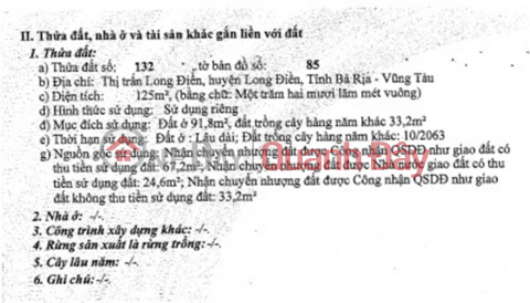 Đất Chính Chủ - Cần Bán Đất Mặt Tiền Đường Nguyễn Trãi, TT Long Điền, Bà Rịa Vũng Tàu _0