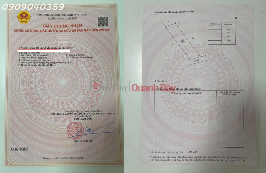Property Search Vietnam | OneDay | Residential | Sales Listings LAND FOR SALE NEAR HOANG SA - TRUONG QUANG TRONG, QUANG NGAI