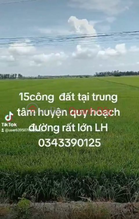 BEAUTIFUL LAND LOT for sale on Thien Lo Duong street near Moc Hoa District Center, Long An Province _0