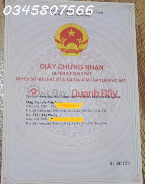 LAND ON NATIONAL HIGHWAY 15A – PRICE ONLY 535 MILLION VND Thiet Ong Commune, Thanh Hoa _0