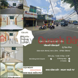 House for rent in front of Tan Ky Tan Quy, 84m2, 3rd Floor ST - right at the INTERSECTION _0