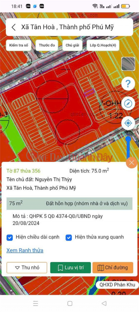 OWNER Sells Land Fronting Tan Hoa Market, Phu My City, Ba Ria Vung Tau _0