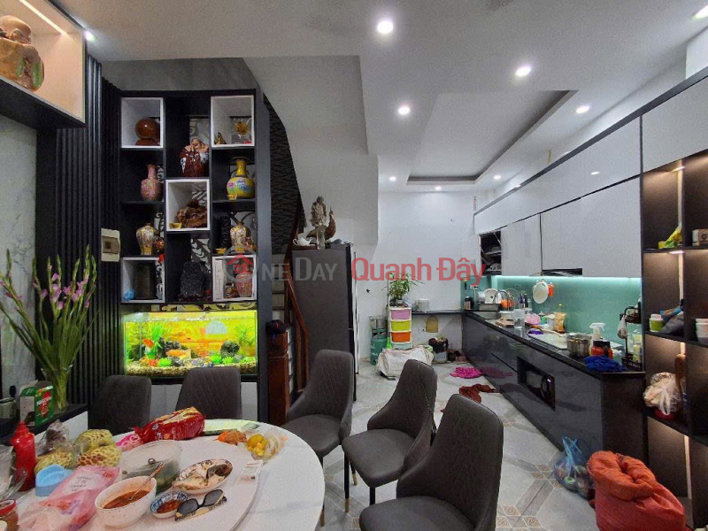 5-storey house * 36 meters Kim Giang, corner lot, near car, business address, net book Sales Listings