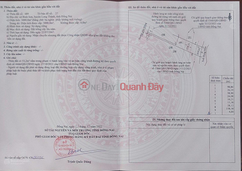 BEAUTIFUL LAND - GOOD PRICE - ORIGINAL SELLING 4 Plots of Land Long Thanh Airport Project, Vietnam Sales đ 2.35 Billion