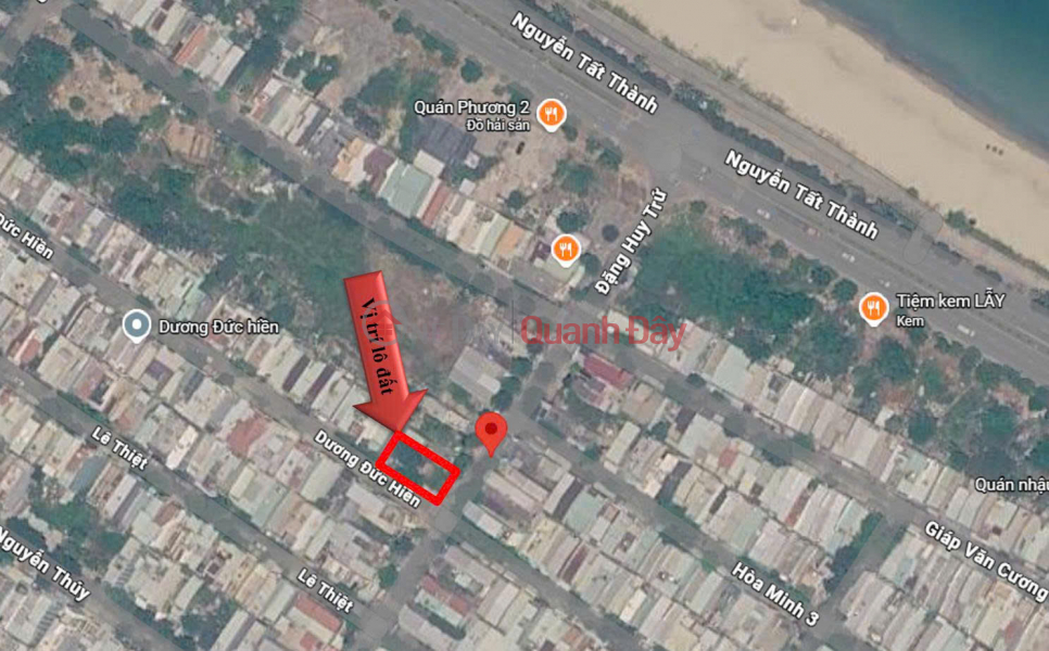 Property Search Vietnam | OneDay | Nhà ở | Niêm yết bán ĐẤT GÓC 2MT SÁT BIỂN - ĐƯỜNG ĐẶNG HUY TRỨ & DƯƠNG ĐỨC HIỀN