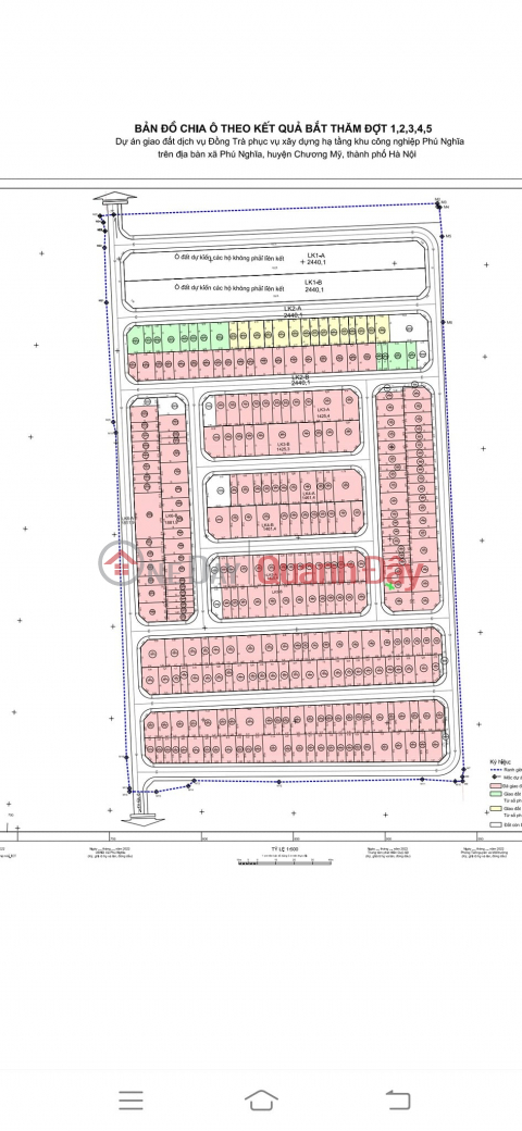 Cc F0 offers to sell a plot of land nearly 109m2, 5x million\/m2, Dai Yen, Chuong My, Hanoi, facing Provincial Road, wide sidewalk _0