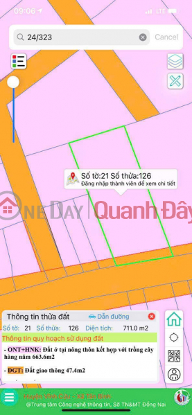 ₫ 4.2 Billion, Tan Binh Vinh Cuu land, 700m2 with 100m2 of beautiful residential land, only 4.2 billion