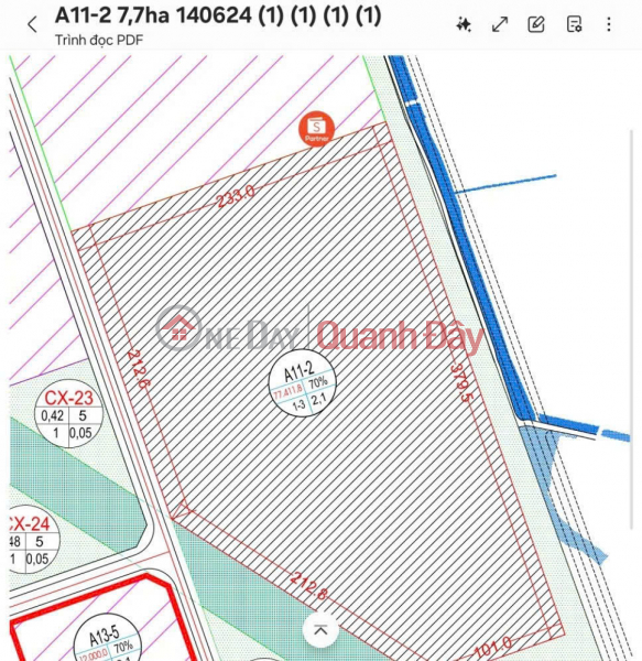 SELLING\\/TRANSFERRING LAND LOT 77.7HA HAI DUONG INDUSTRIAL PARK <br \\/><br \\/> National Highway 5 Sales Listings