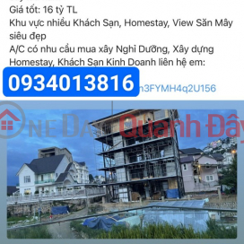 LAND SELLING OWNER IN WARD 11, CITY. DA LAT - NAM HO AREA BEAUTIFUL VIEW _0