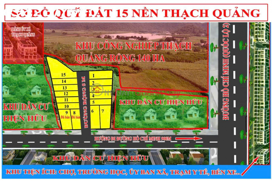 Cần tiền bán nhanh lô đất 212m2 đường mòn HCM, xã Thạch Quảng, Thanh Hóa, giá đầu tư Niêm yết bán