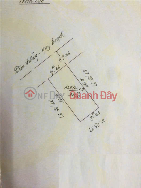 Land plot on line 2 Bui Vien - Vo Nguyen Giap, 121m2, 7m wide, 12m road, Price 53 million\\/m2, Vietnam | Sales đ 6.4 Billion