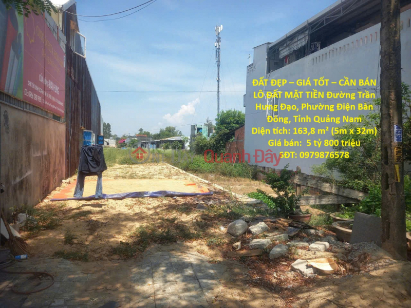 PRIME LOCATION – GREAT PRICE – LAND FOR SALE, FRONTAGE in Dien Ngoc Ward, Dien Ban Commune, Quang Nam Province Sales Listings
