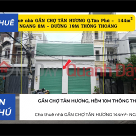 House for rent NEAR TAN HUONG MARKET, 144m² - 8M FRONTAGE _0